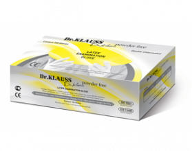 Перчатки Dr.Klauss S (6-7р) текстурированные 2-го хлорирования