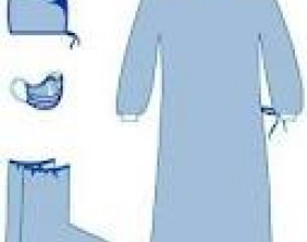 Комплект одежды для хирургов КХ-01, одноразовый, стерильный
