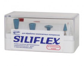 Головки полировальные Siliflex, набор 8 шт., (силиконовые, СК12, СК13, СК14, СК15)