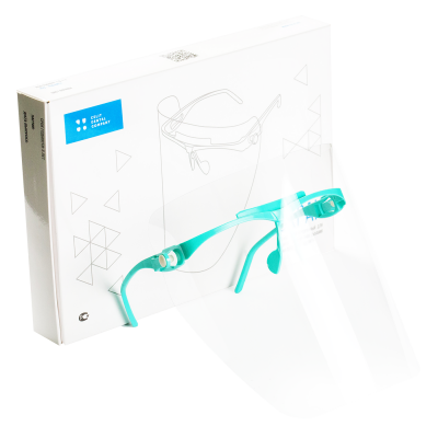Экран полимерный прозрачный для защиты глаз и органов дыхания стоматолога "ЭЗ-"Целит